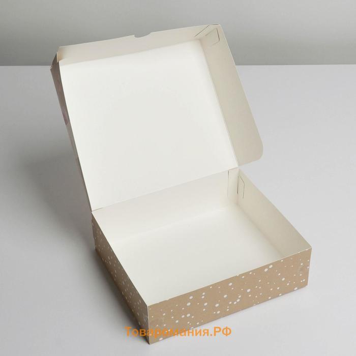 Кондитерская упаковка, коробка «Поздравляю с 8 марта», 17 х 20 х 6 см