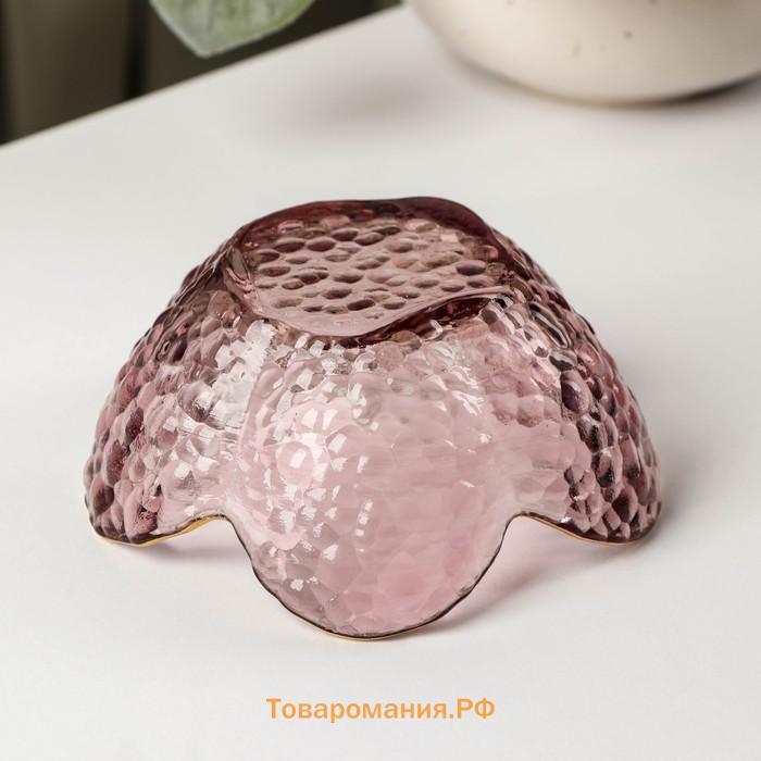 Миска фигурная «Цветок», 60 мл, 9×4 см, стекло