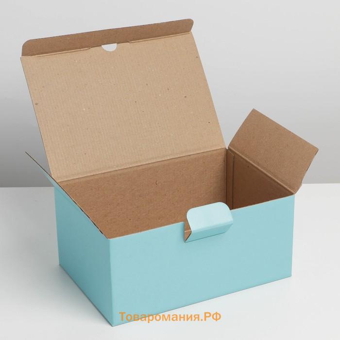 Коробка подарочная складная, упаковка, «Тиффани», 22 х 15 х 10 см