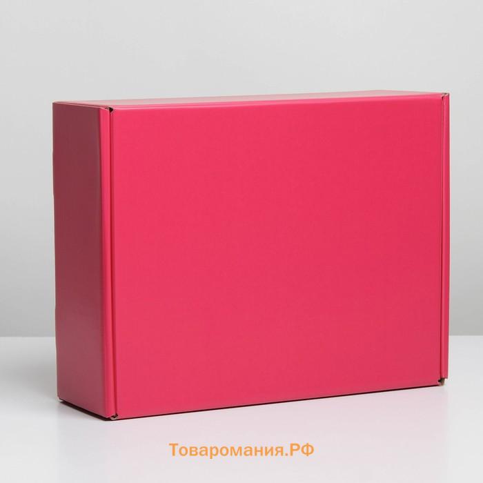Коробка подарочная складная, упаковка, «Фуксия», 27 х 21 х 9 см