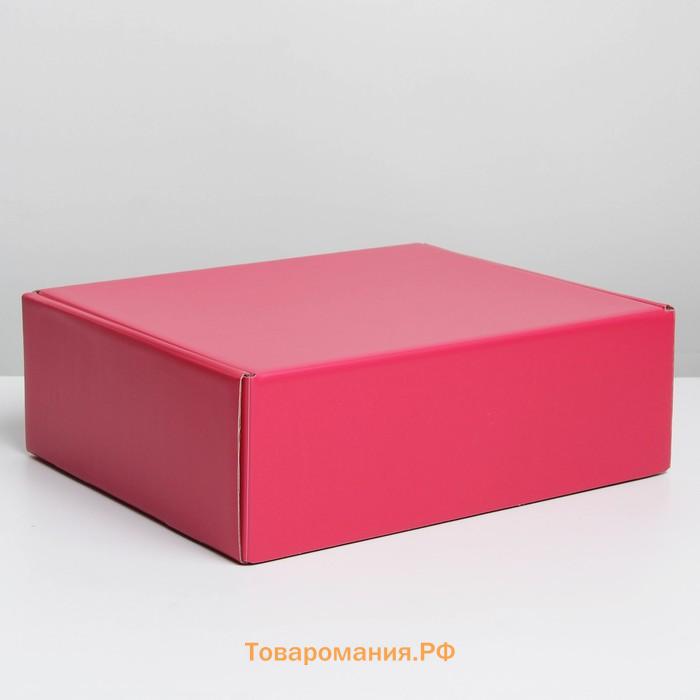 Коробка подарочная складная, упаковка, «Фуксия», 27 х 21 х 9 см