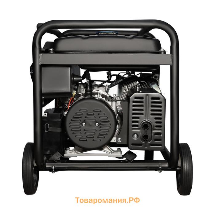 Бензиновый генератор FoxWeld Expert G7500 EW, 6.5 кВт, 15 л.с, 3х220 В, 12 В, электропуск