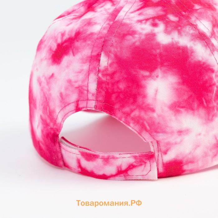 Кепка женская Tie-dye MINAKU, цвет фуксия, размер 54-56