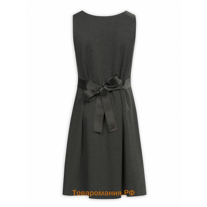 Платье для девочек, рост 128 см, цвет тёмно-серый