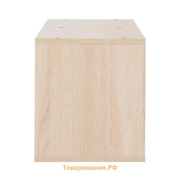 Стеллаж №3 DICE CUBE 2 секции, 360х320х705, Дуб сонома