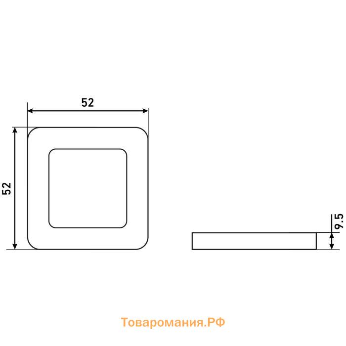 Накладка для ц/м "АЛЛЮР" АРТ ET-S1 BN/CP(42102), цвет черный никель