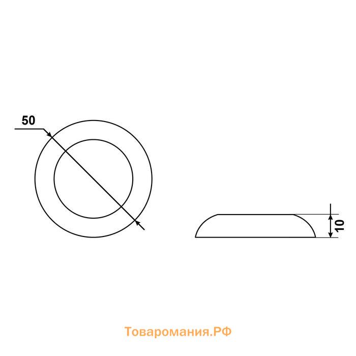 Накладка для ц/м "АЛЛЮР", цвет белый