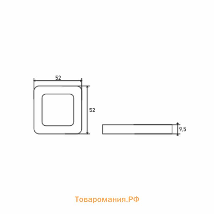 Накладка для ц/м АЛЛЮР, цвет черный