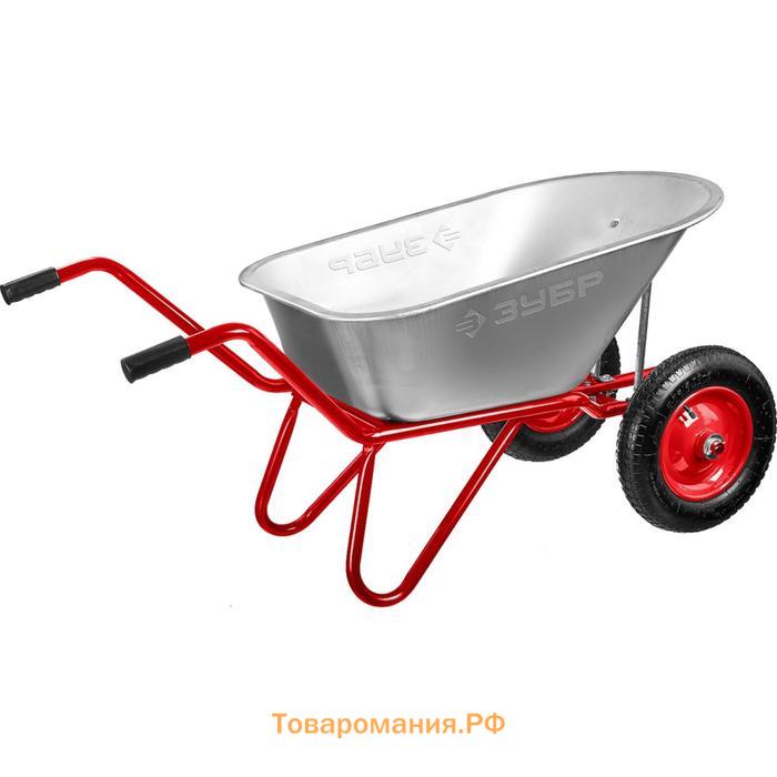 Тачка садово-строительная, двухколёсная: груз/п 180 кг, объём 90 л