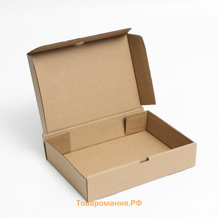 Коробка для пирога, крафт, 29.5 х 20 х 6 см