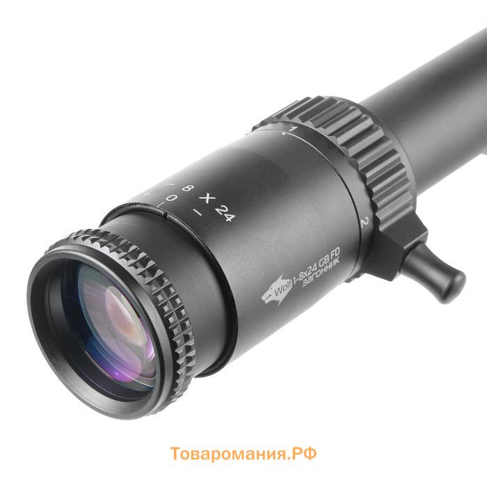 Прицел оптический Veber Wolf, 1-8x24 GB FD, загонник