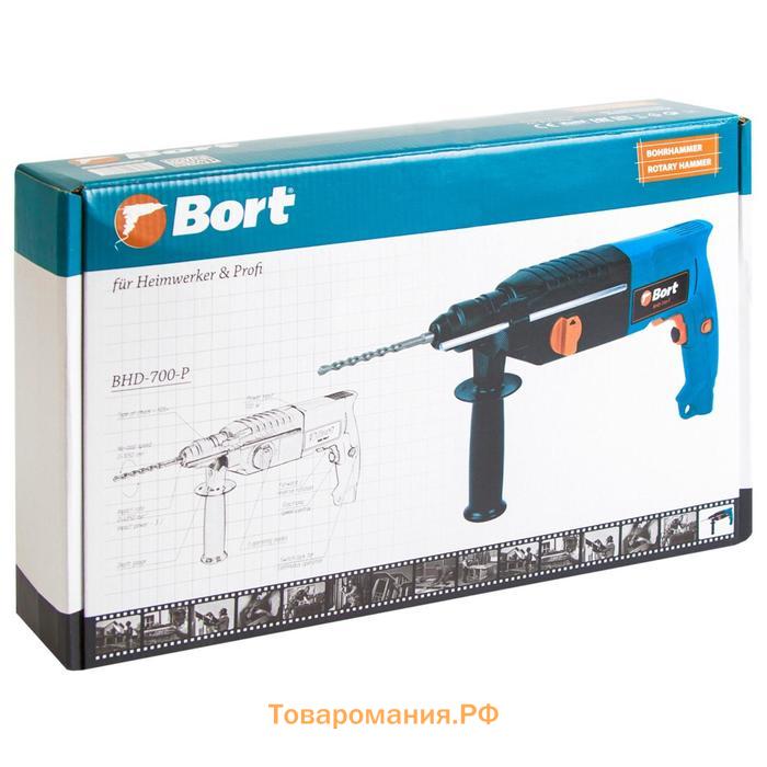 Перфоратор Bort BHD-700-P горизонтальный, 700 Вт, SDS+