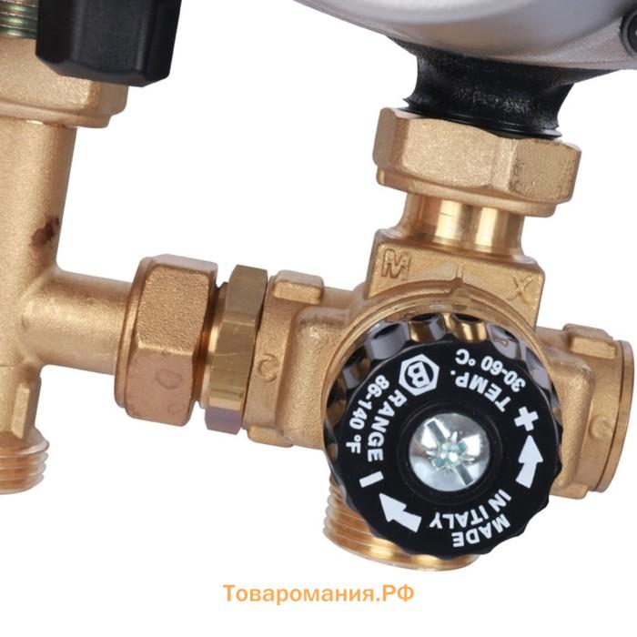 Насосная группа STOUT SDG-0002-002002, термостат. клапан 3/4", Grundfos UPSO 15-65 130