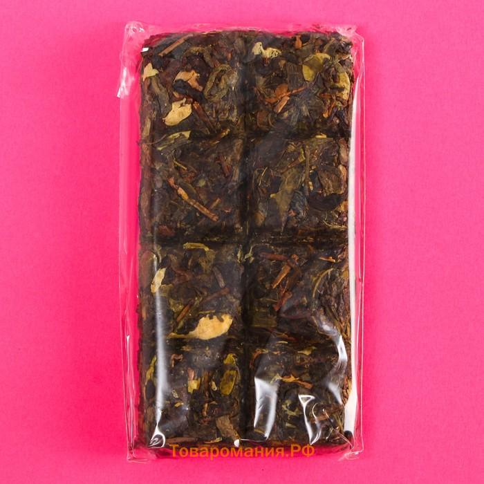 Чайная плитка «Попробуй деньги на вкус» вкус: accam gold (индийский байховый крупнолистовой чёрный чай), 50 г.