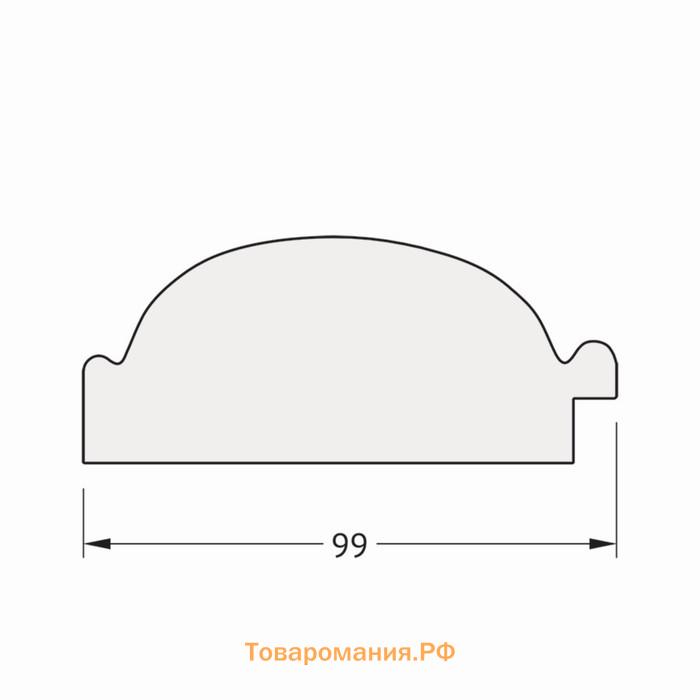 Зеркало с гравировкой в багетной раме, византия золото 99 мм, 59x128 см