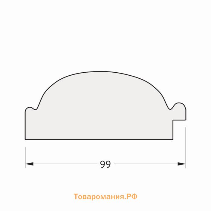 Зеркало с гравировкой в багетной раме, византия бронза 99 мм, 59x128 см