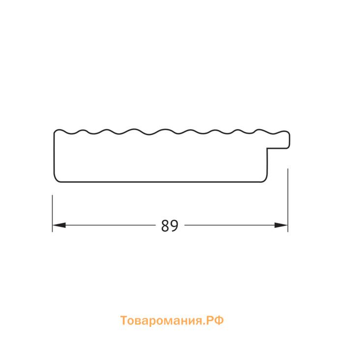 Зеркало напольное в багетной раме,  красная волна 89 мм, 82x201 см