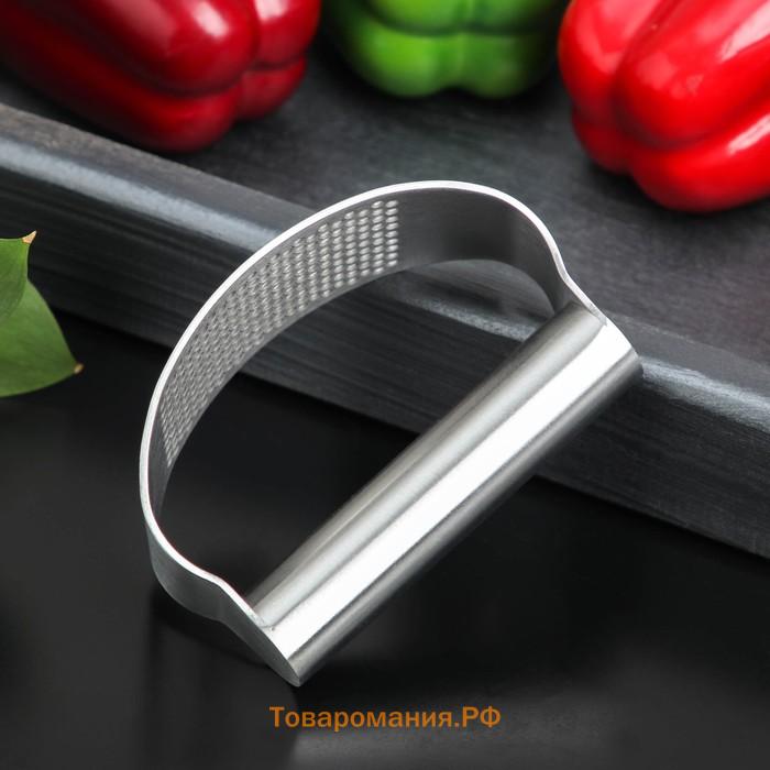 Пресс для чеснока Steel, 10×5 см, цвет серебряный