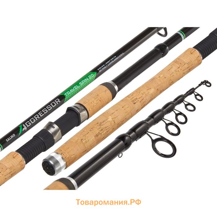 Спиннинг телескопический Salmo Aggressor TRAVEL SPIN 20, тест 5-20 г., длина 2,4 м.