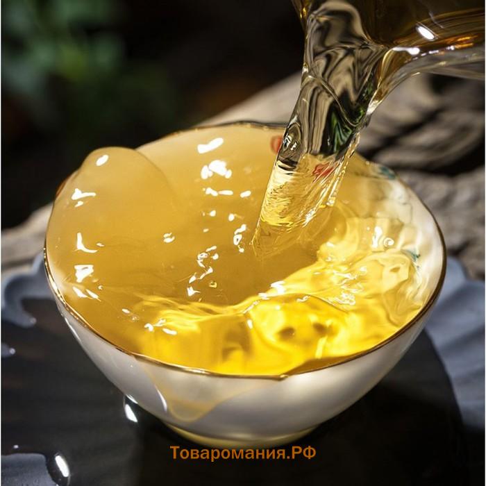 Китайский выдержанный зеленый чай "Шен Пуэр" 2017 год, Менхай,  блин, 357 г (+ - 5 г)