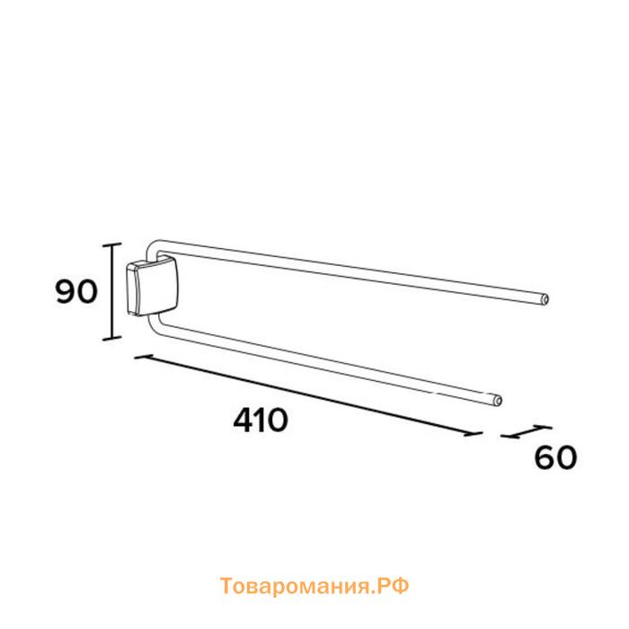 Держатель для полотенца двойной поворотный NICE700