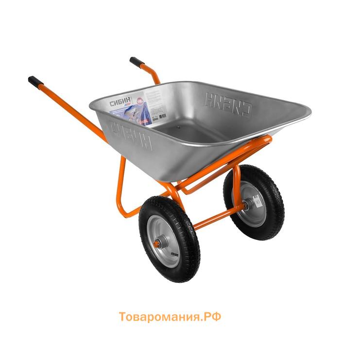 Тачка строительная, двухколёсная: груз/п 200 кг, объём 110 л