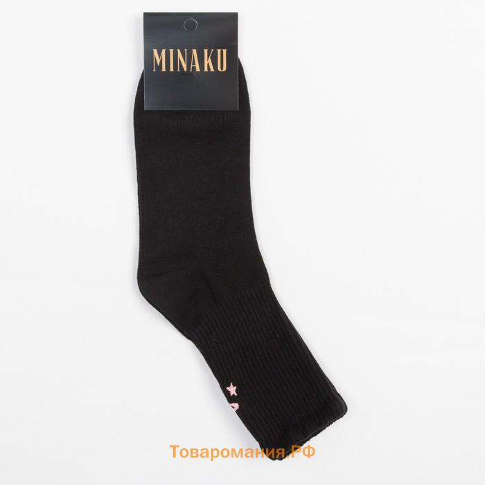 Носки MINAKU «Space», цвет черный, р-р 38-39 (25 см)