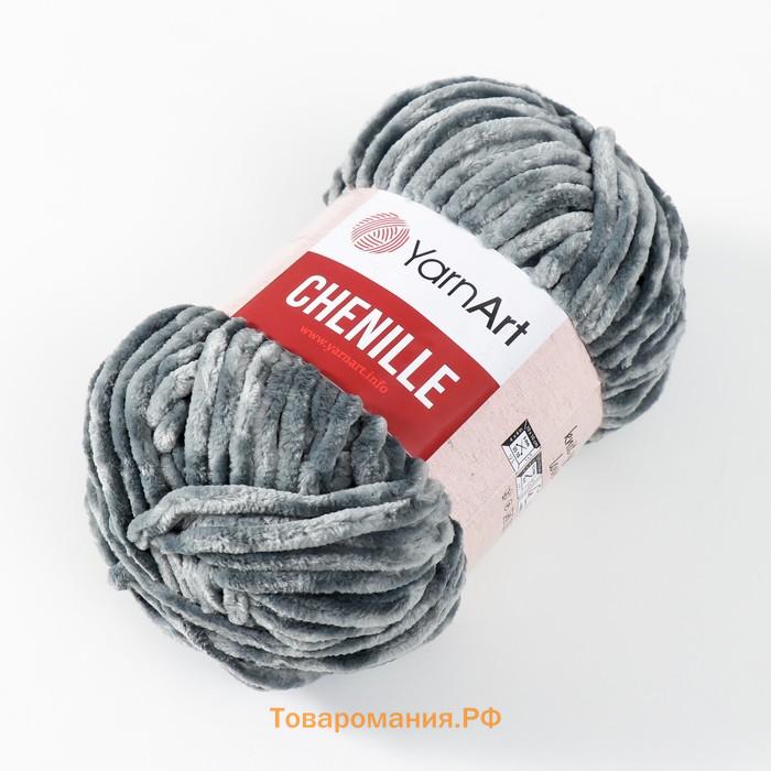 Пряжа "Chenille" 100% микрополиэстер 90м/100гр (560 серый)