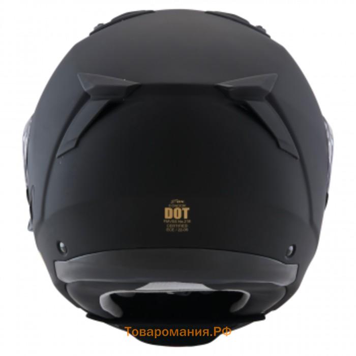 Шлем снегоходный ZOX Condor, стекло с электроподогревом, матовый, размер S, чёрный