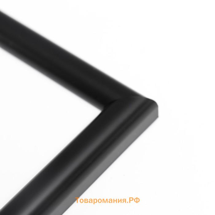 Фоторамка пластик "МИРАМ" 29.7х42 см, (A3) чёрный (пластиковый экран)