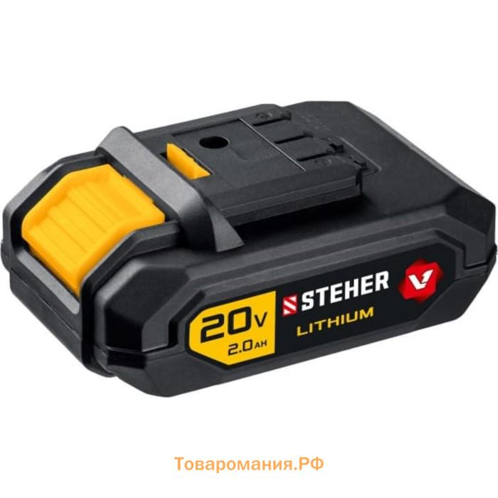 Дрель шуруповерт ударная STEHER CDS-200-2, 350-1350 об/мин, 2 АКБх2 Ач, 2 скор., 40 Нм