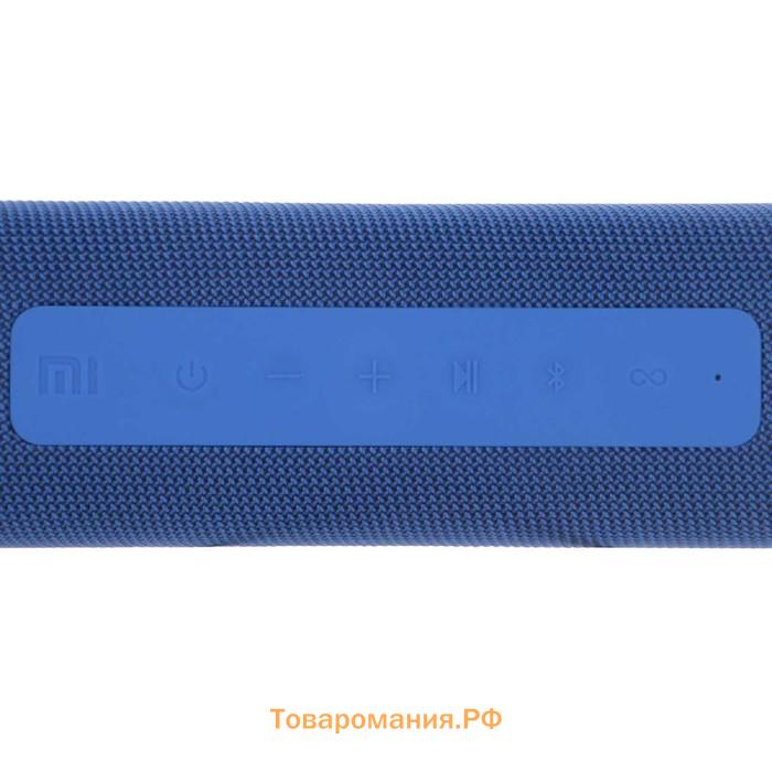 Портативная колонка Mi Portable Bluetooth Speaker (QBH4197GL), 16Вт, BT 5.0, 2600мАч, синяя