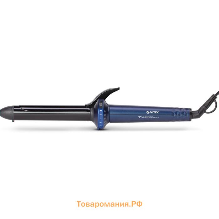 Плойка Vitek VT-8297, 38 Вт, d=25 мм, керамико-турмалиновое покрытие, 120-200°C, шнур 1.8 м   781310