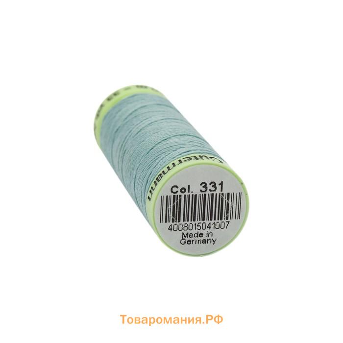 Нить Top Stitch для отстрочки, 30 м, 744506 (331 пыльно серо-бирюзовый)