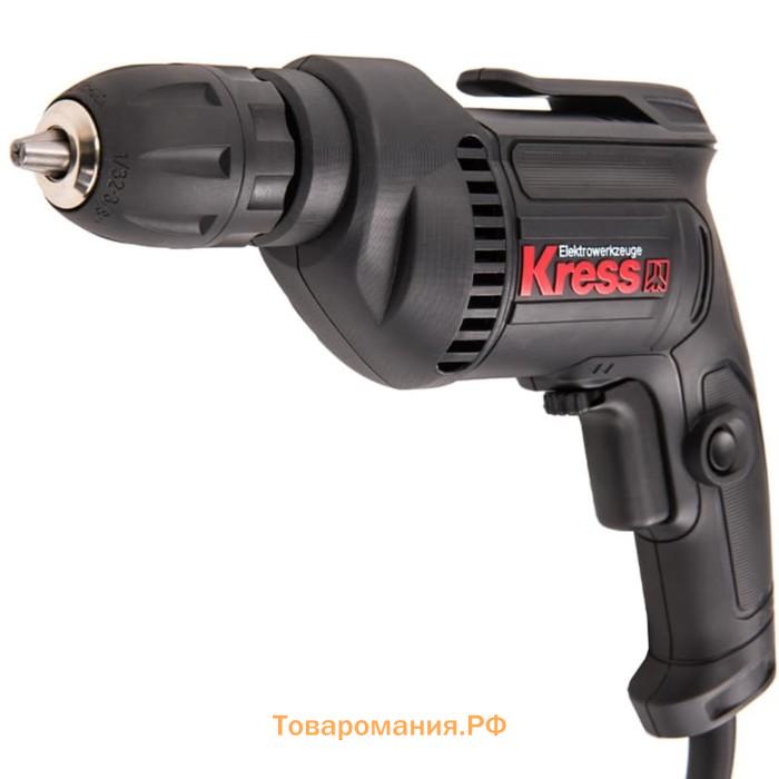 Дрель KRESS KU110K, 220 В, 500 Вт, 2800 об/мин, 0-10 мм, коробка