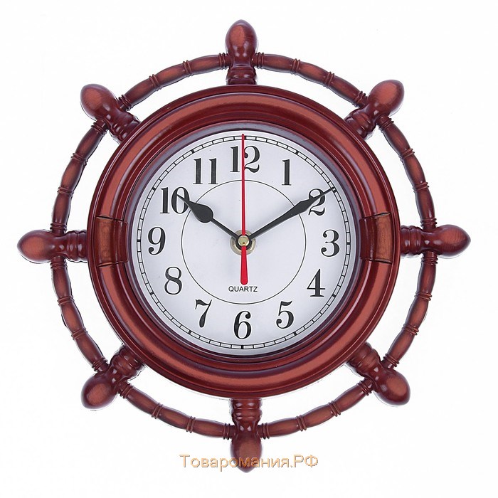 Часы настенные интерьерные, морские "Мореплаватель", бесшумные, d-24 см, циферблат 15 см