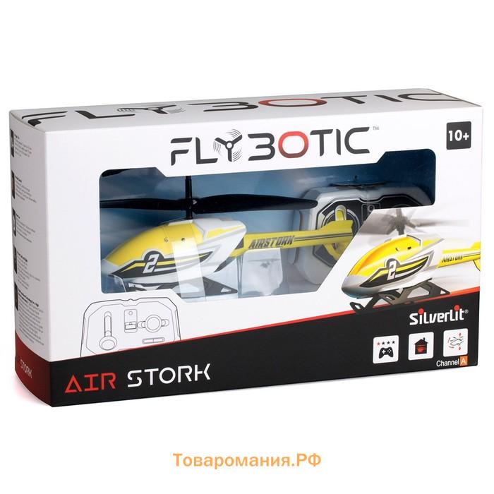 Вертолёт на радиоуправлении Flybotic Air Stork, двухканальный, цвет жёлтый