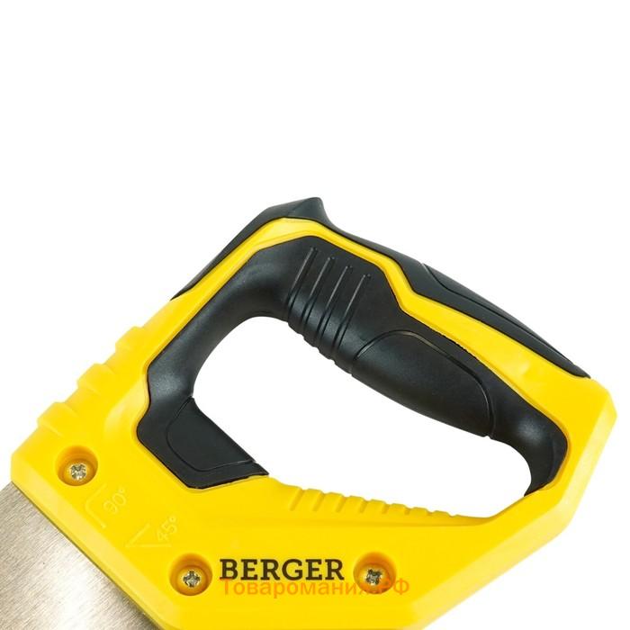 Ножовка по дереву BERGER BG1843, 3D заточка, 7TPI, 500 мм