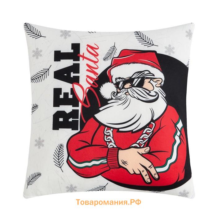 Подушка-плед  Real Santa, подушка 40*40±3 см, плед 100*150 см 100%п/э, 280 г/м2