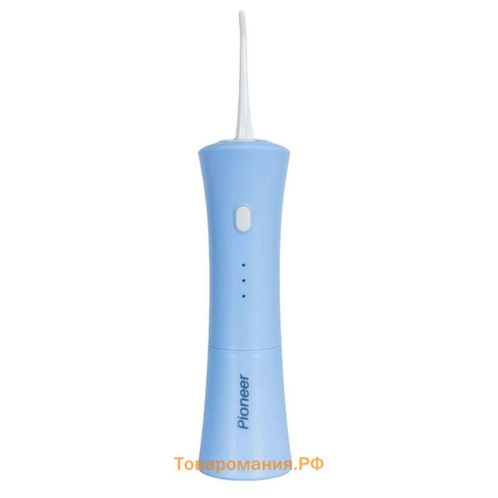 Ирригатор полости рта Pioneer TI-1009, 150 мл, 3 режима, 2 насадки, голубой