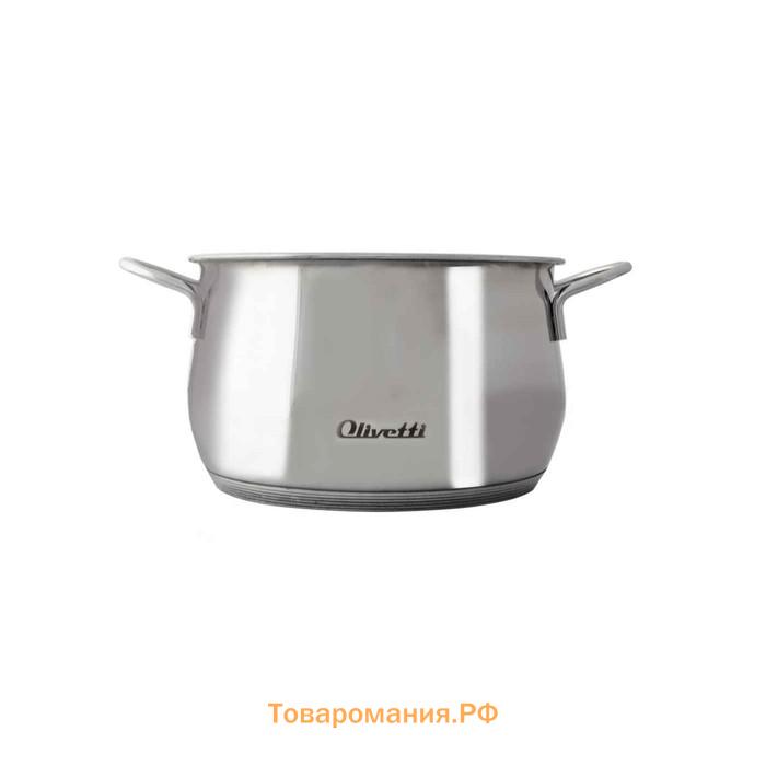 Кастрюля Olivetti SCS722, с крышкой, сталь, индукция, d=14,5 см, 1,9 л