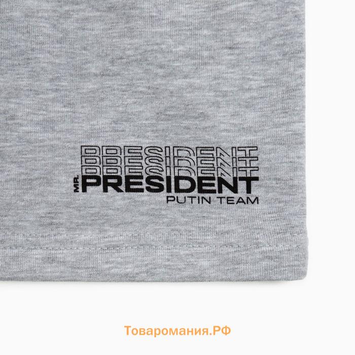 Шорты President, размер L, цвет серый