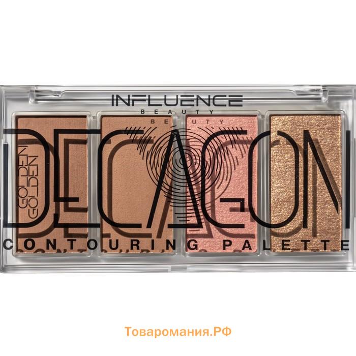 Палетка контуринга Influence Beauty Golden decagon, тон 01, 10г