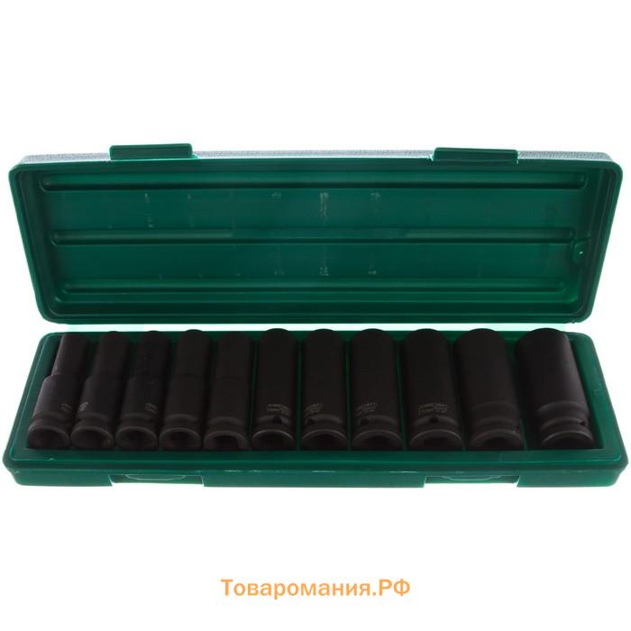 Набор торцевых головок ударных удлиненных Jonnesway S03AD4111S, 1/2"DR, 10-24 мм