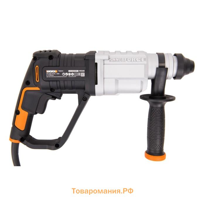 Перфоратор WORX WX339, 220 В, 800 Вт, 5300 уд/мин, 2.5 Дж, SDS-PLUS, кейс