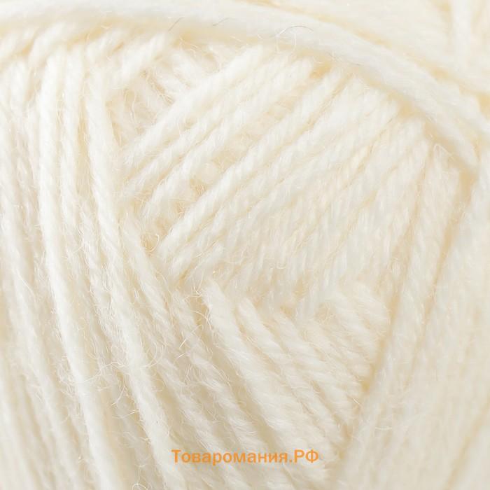 Пряжа "Superwash Artisan" 75% шерсть, 25% полиамид 420м/100гр (01 кремовый)