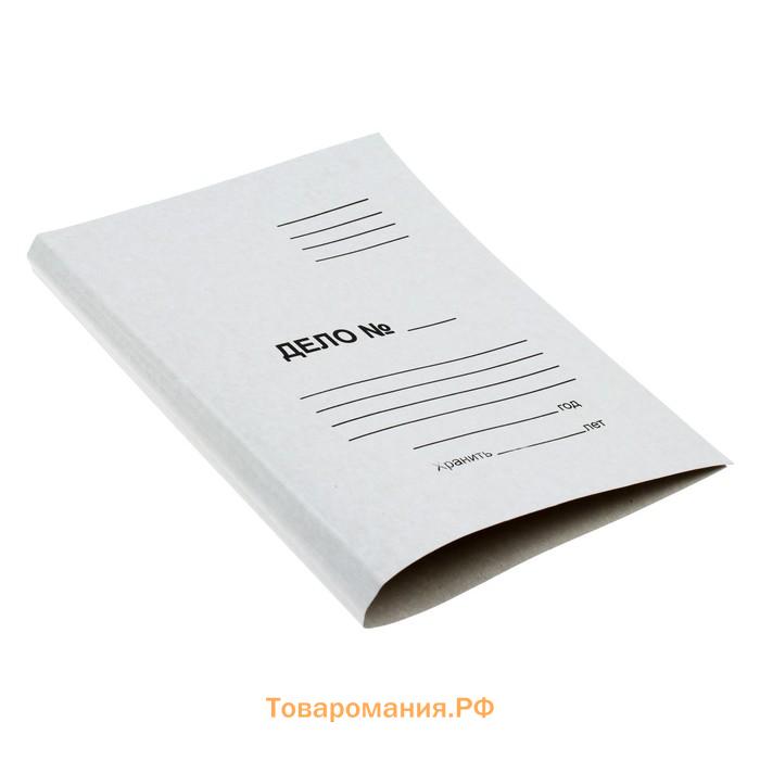 Папка-обложка Calligrata "Дело", 440г/м2, на 200л, белая, немелованная
