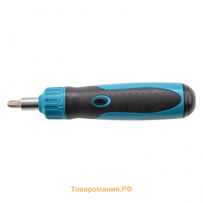 Отвертка реверсивная Gross 11611, механизм SmartPush, S2, 12 шт