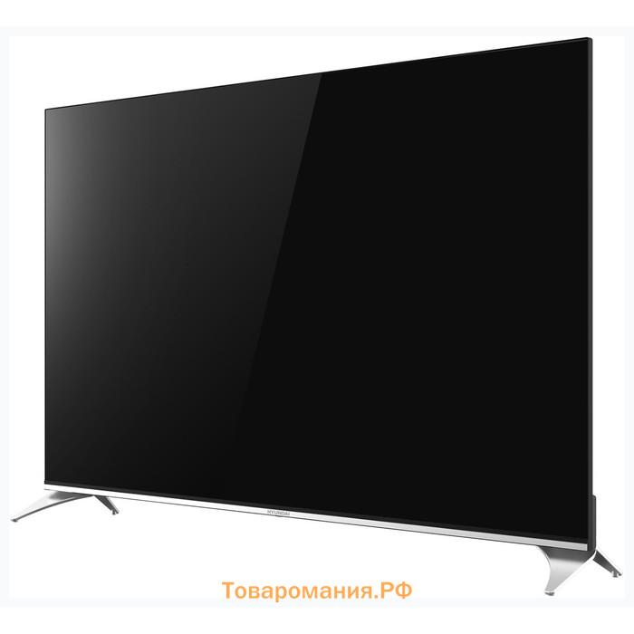 Телевизор Hyundai H-LED55QBU7500, 55", 3840x2160,DVB-T/T2/C/S2,HDMI 3,USB 2, Smart TV черный