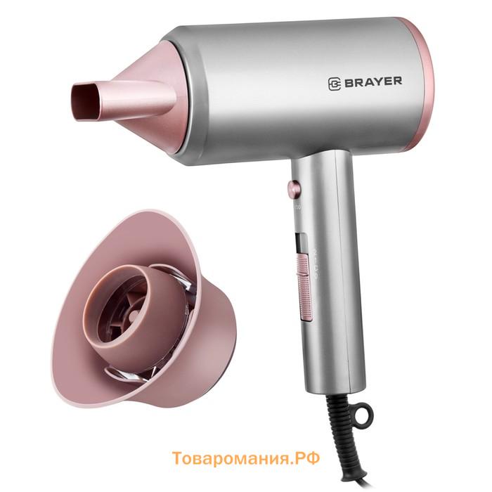 Фен BRAYER 3022BR , 1800 Вт, 2 cкорости, турборежим